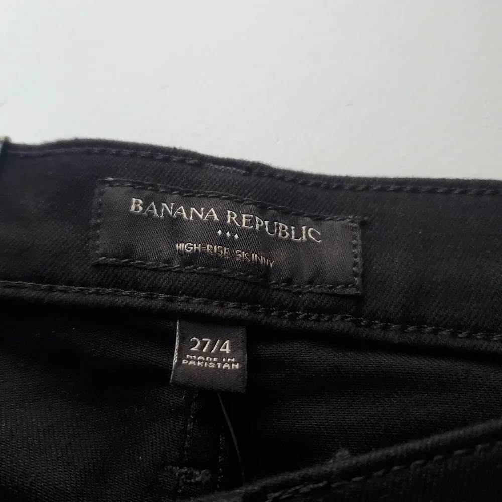 Banana Republic High-Rise SLIMMING Skinny Jeans Black Size 27/4